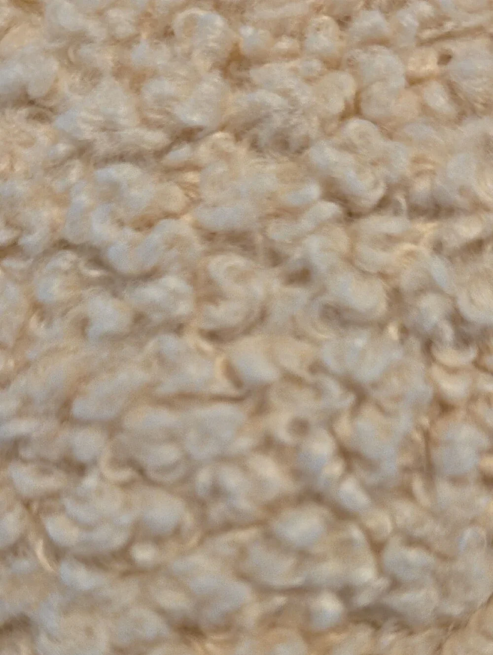 Crate&Barrel Elton Sherpa Cream/Beige Accent Pillow Cover